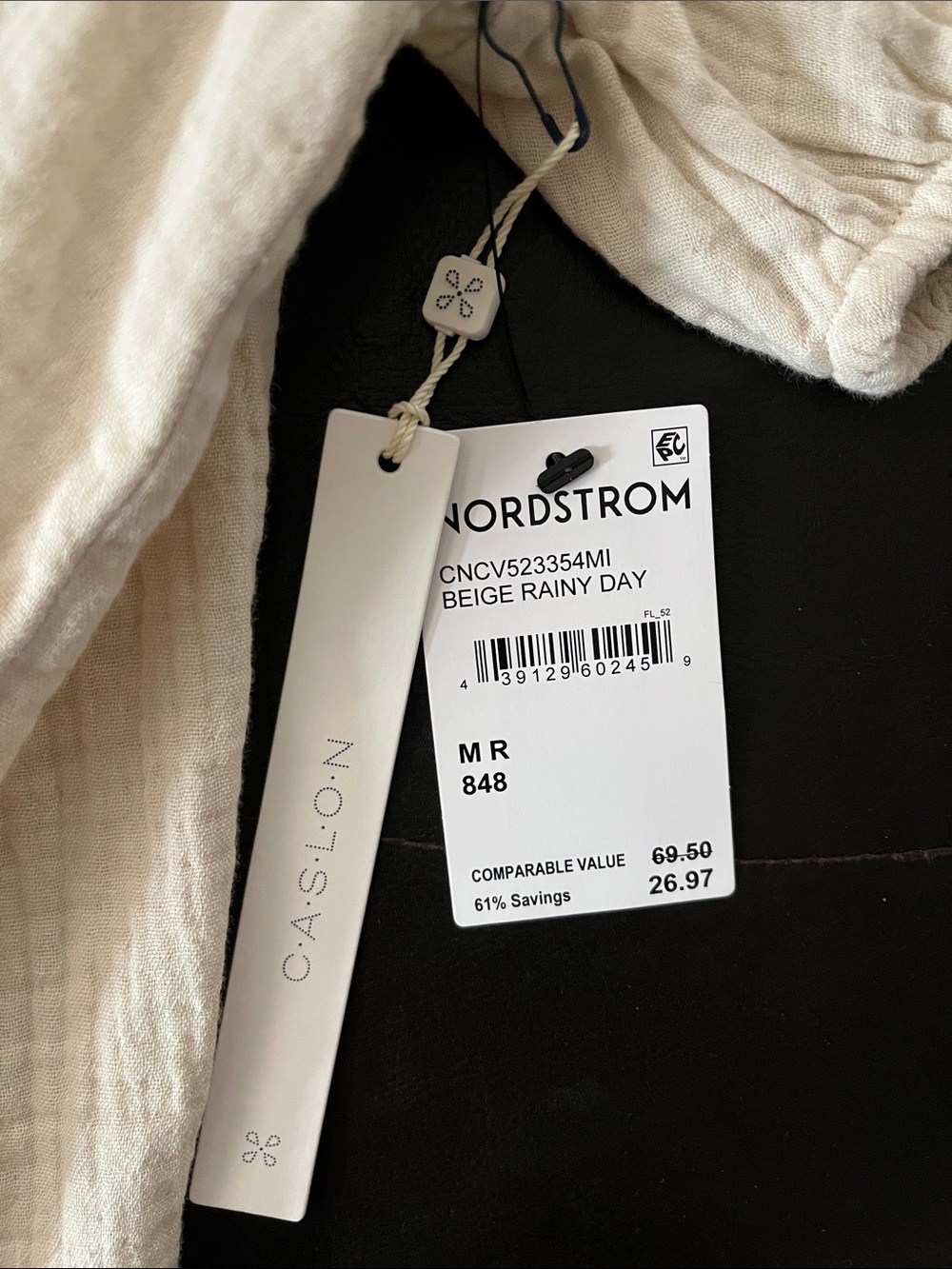Caslon Soft Cream Gauze Peasant Top